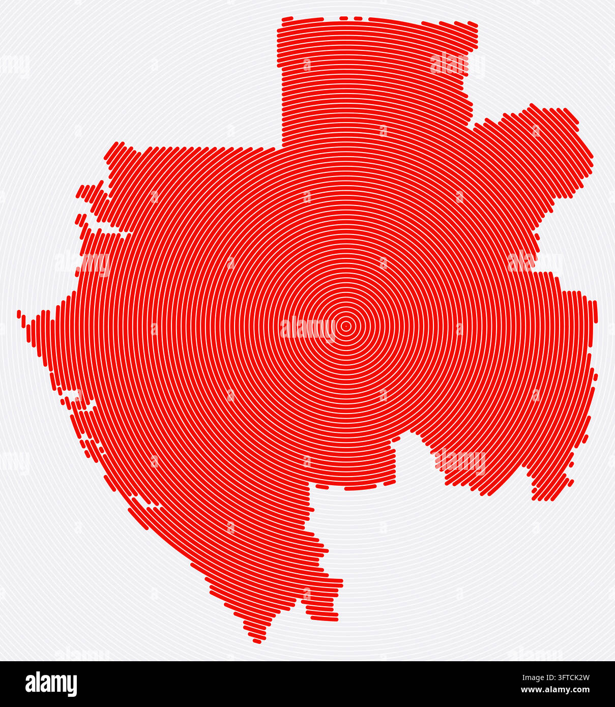 A creative vector illustration depicting the country of Gabon with its ...
