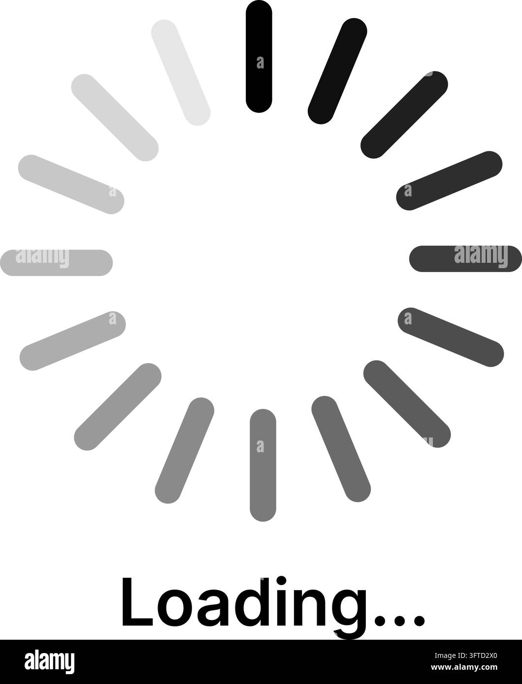 Loading Spinner Progress Indicator Vector Set, circular buffering and ...