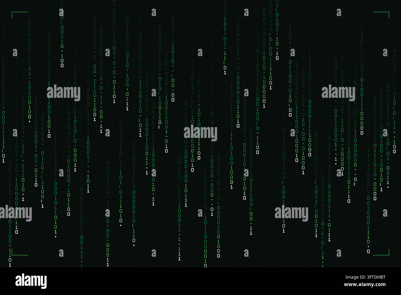 Creative digital artwork showcasing dynamic layout with binary code ...