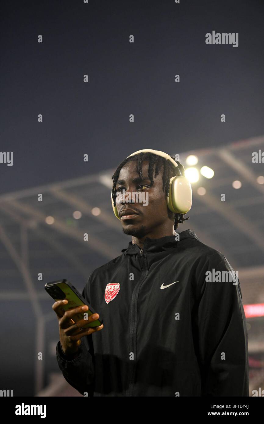 Ange LAGO of DFCO during Ligue 2 BKT match between Dijon and Metz at ...