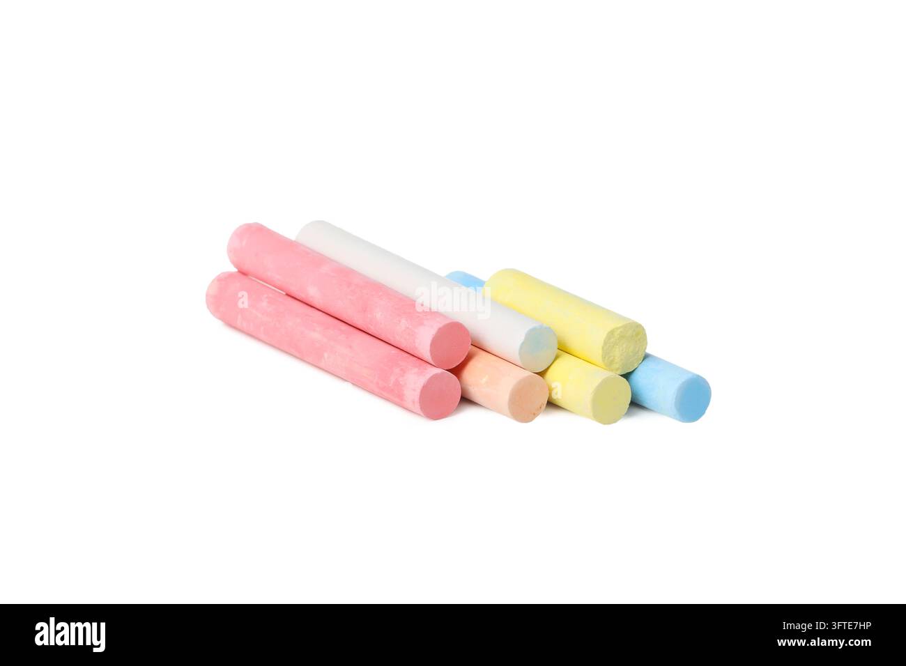 Color chalk isolated on white background, PNG Stock Photo - Alamy