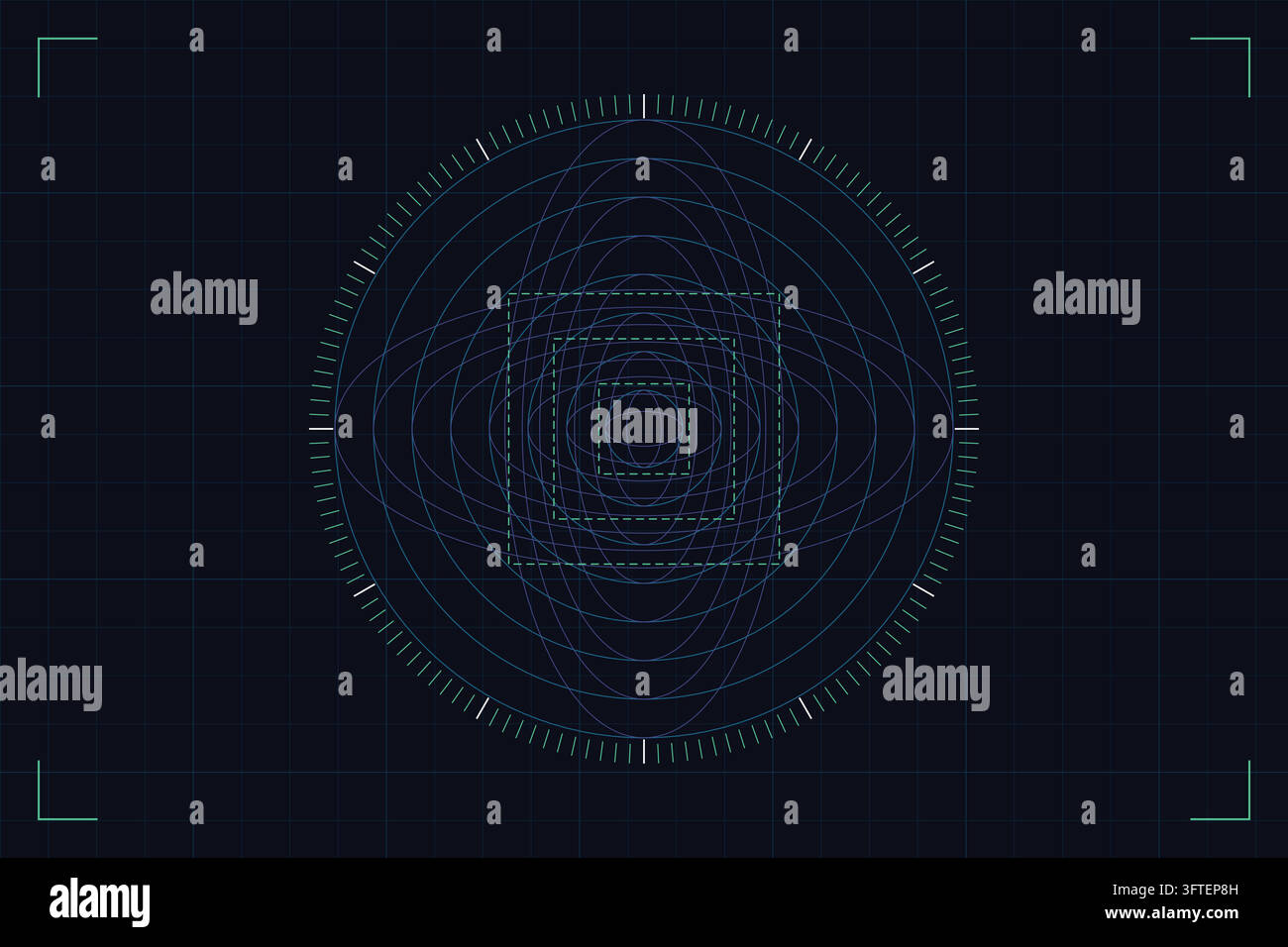 Orbital communications antenna alignment interface featuring spherical ...
