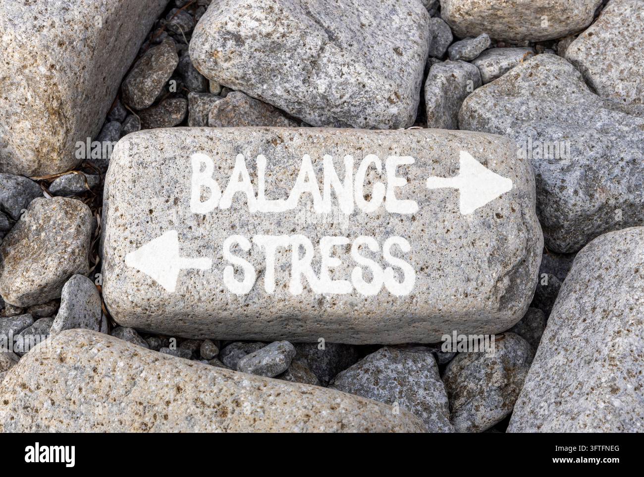 Balance instead stress words symbol. Concept words Balance Stress on ...