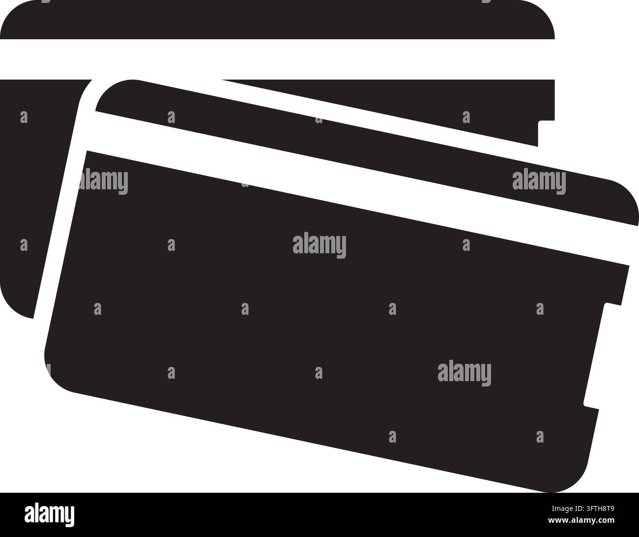 simple classic train bus ferry transport tickets silhouette icon vector ...