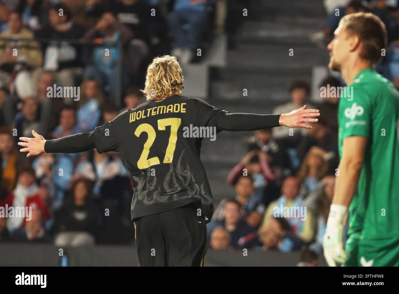 Juventus' Nick Woltemade celebrates after scoring his side's opening ...