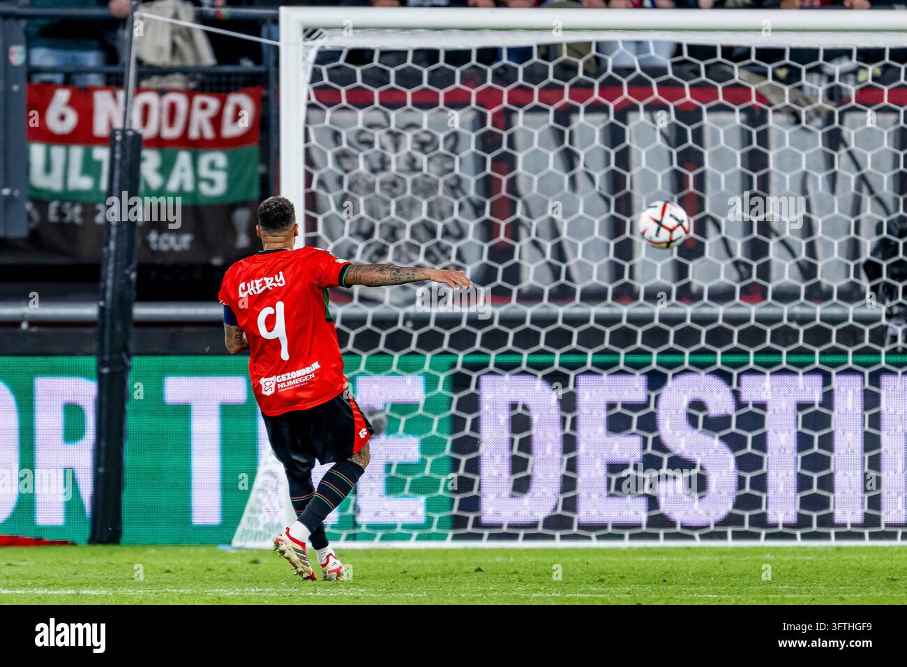 NIJMEGEN - N.E.C. Nijmegen forward Tjaronn Chery scores into the empty ...