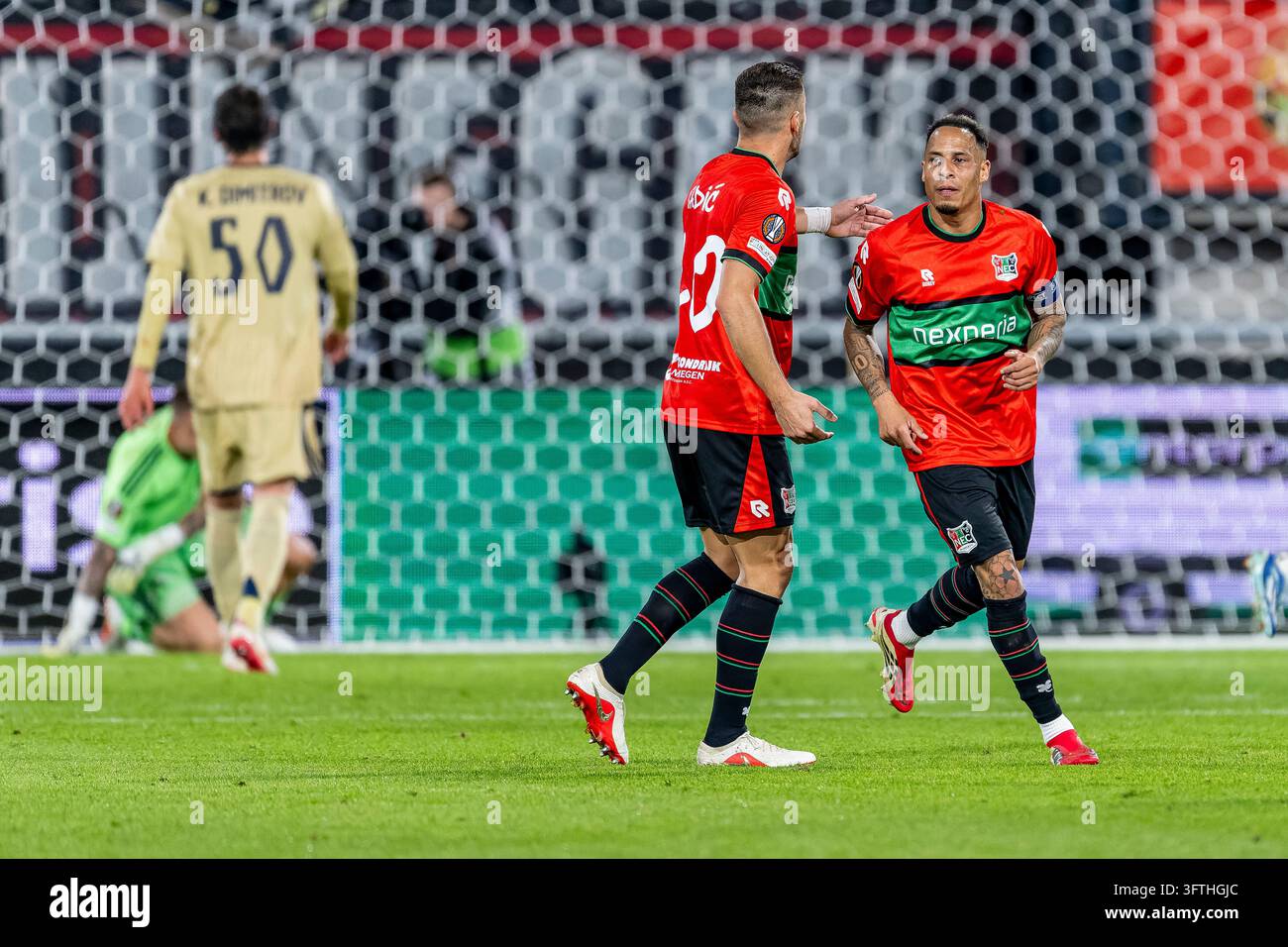 NIJMEGEN - (l-r) NEC Nijmegen forward Dušan Tadić and NEC Nijmegen ...