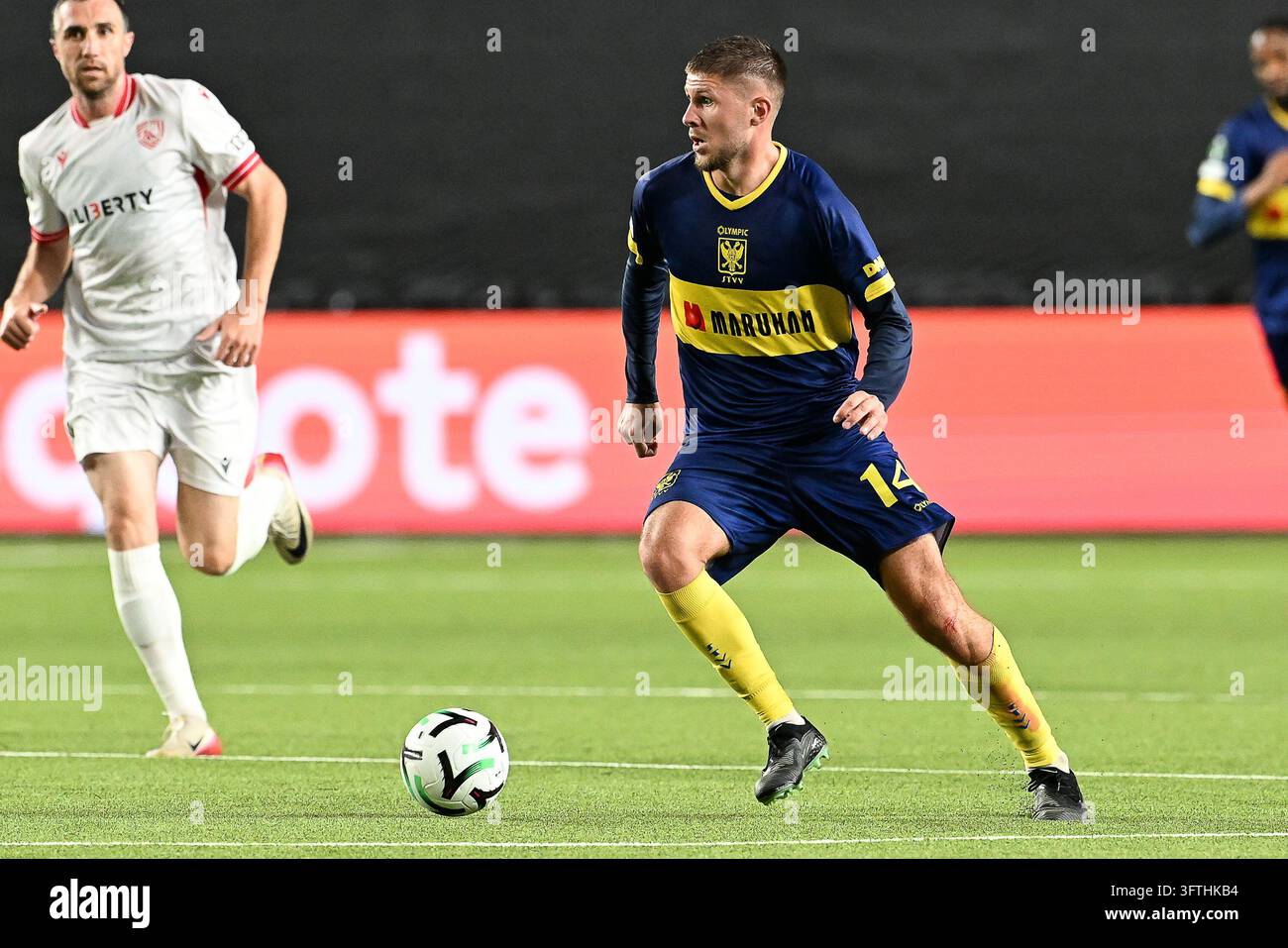 Ryan Merlen STVV's Ryan Merlen pictured in action during a soccer game between ...