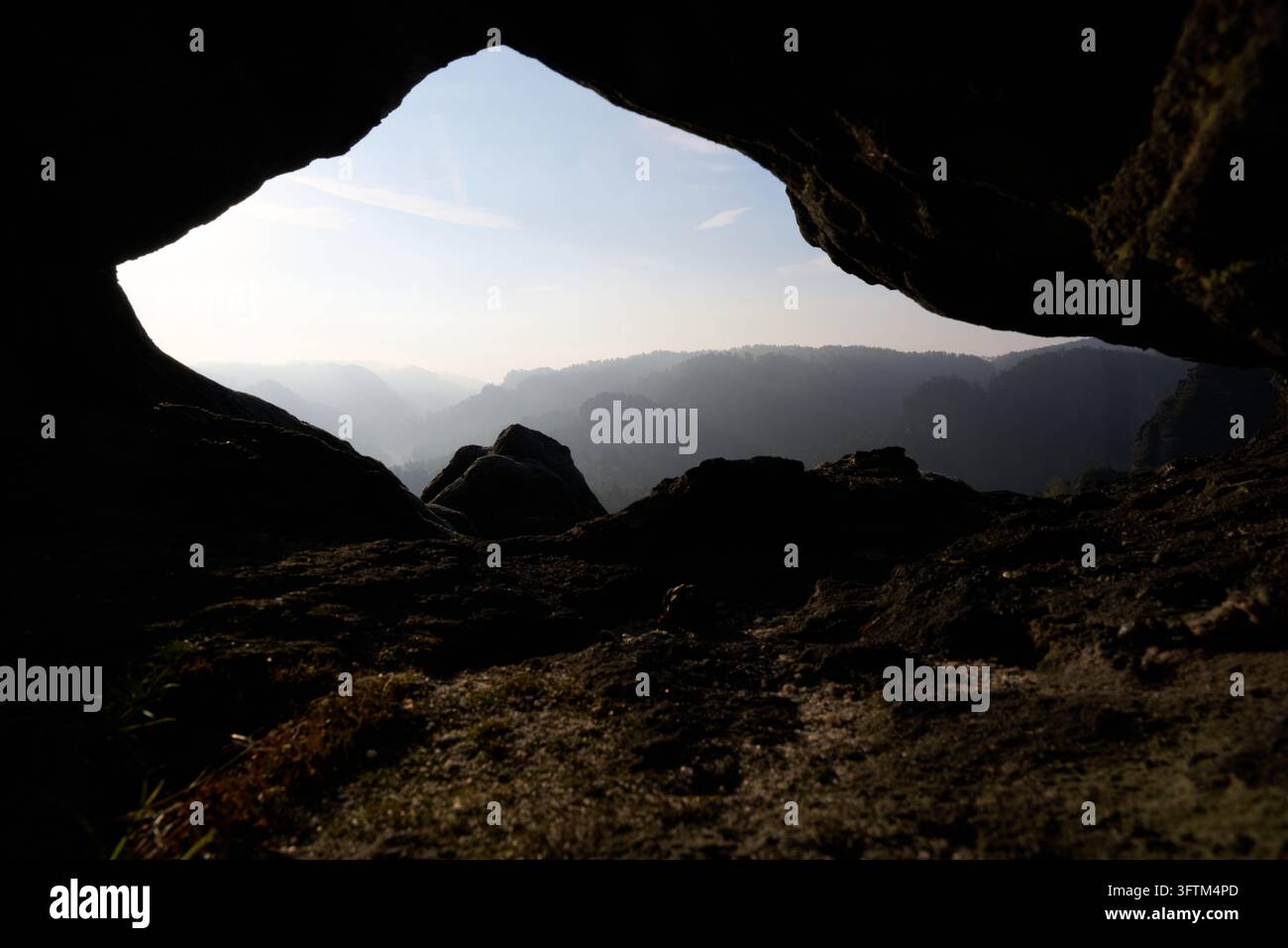 Bad Schandau, Germany. 16th Oct, 2026. Wafts of fog drift through the ...