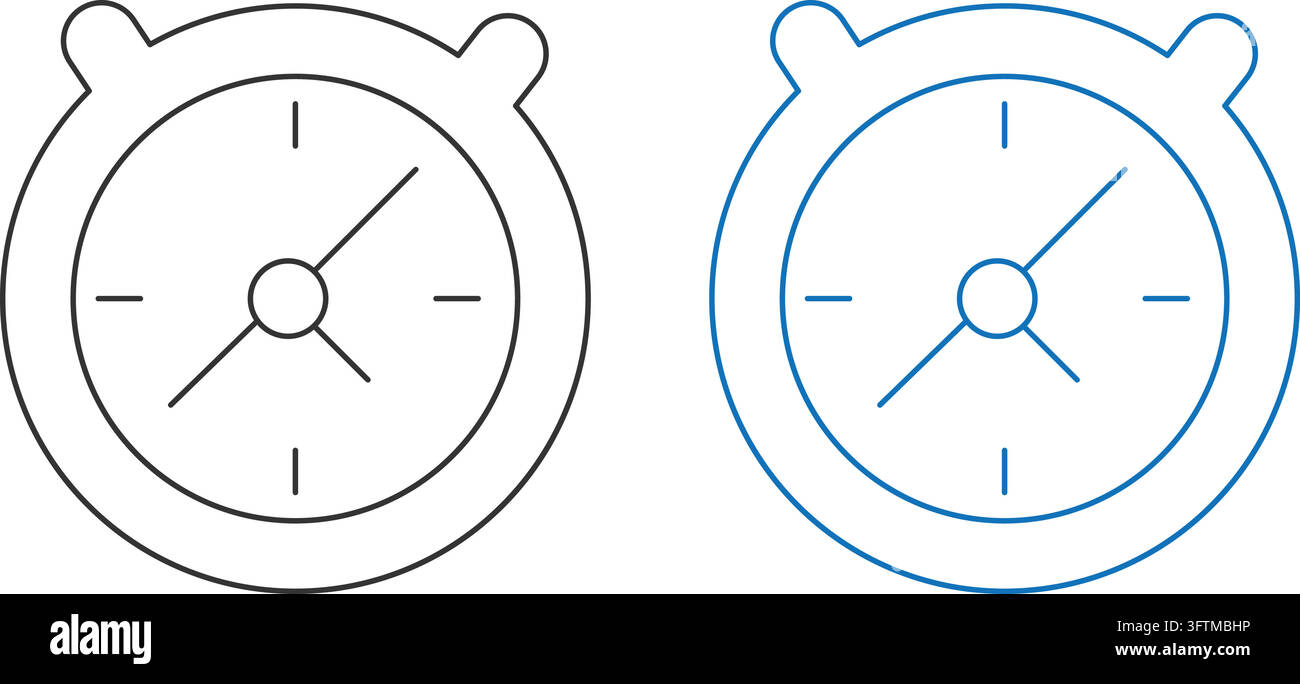 Stopwatch clock timer countdown icon vector isolated on white ...