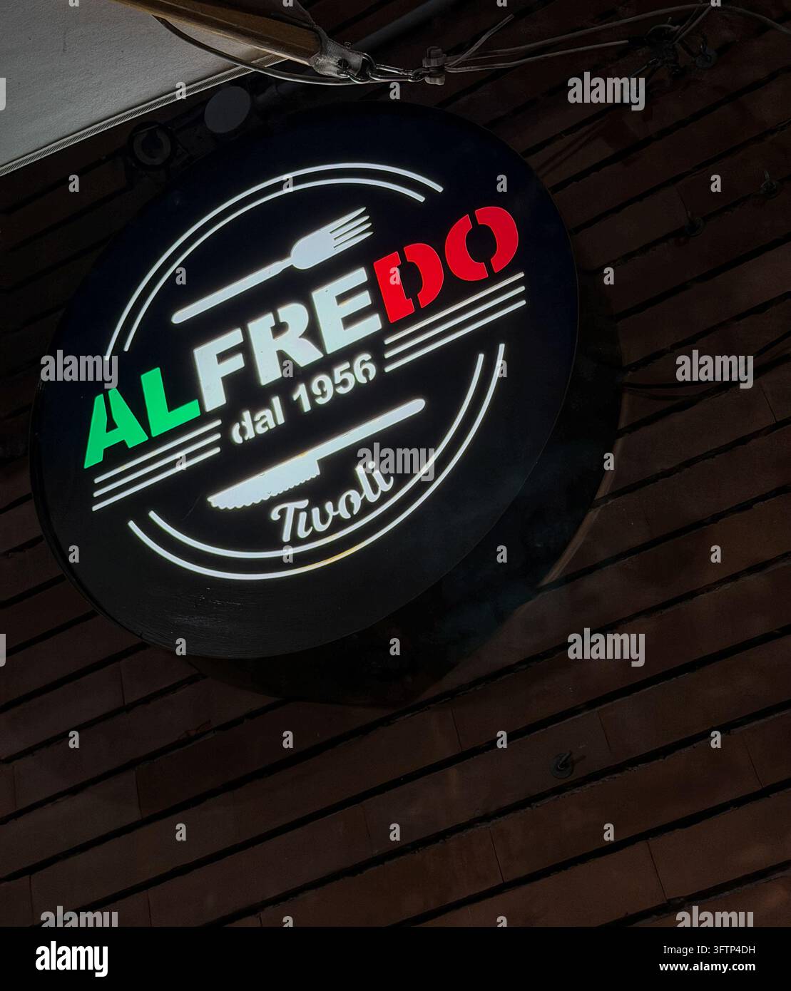 Alfredo Restaurant sign, Tivoli, Italy Stock Photo - Alamy
