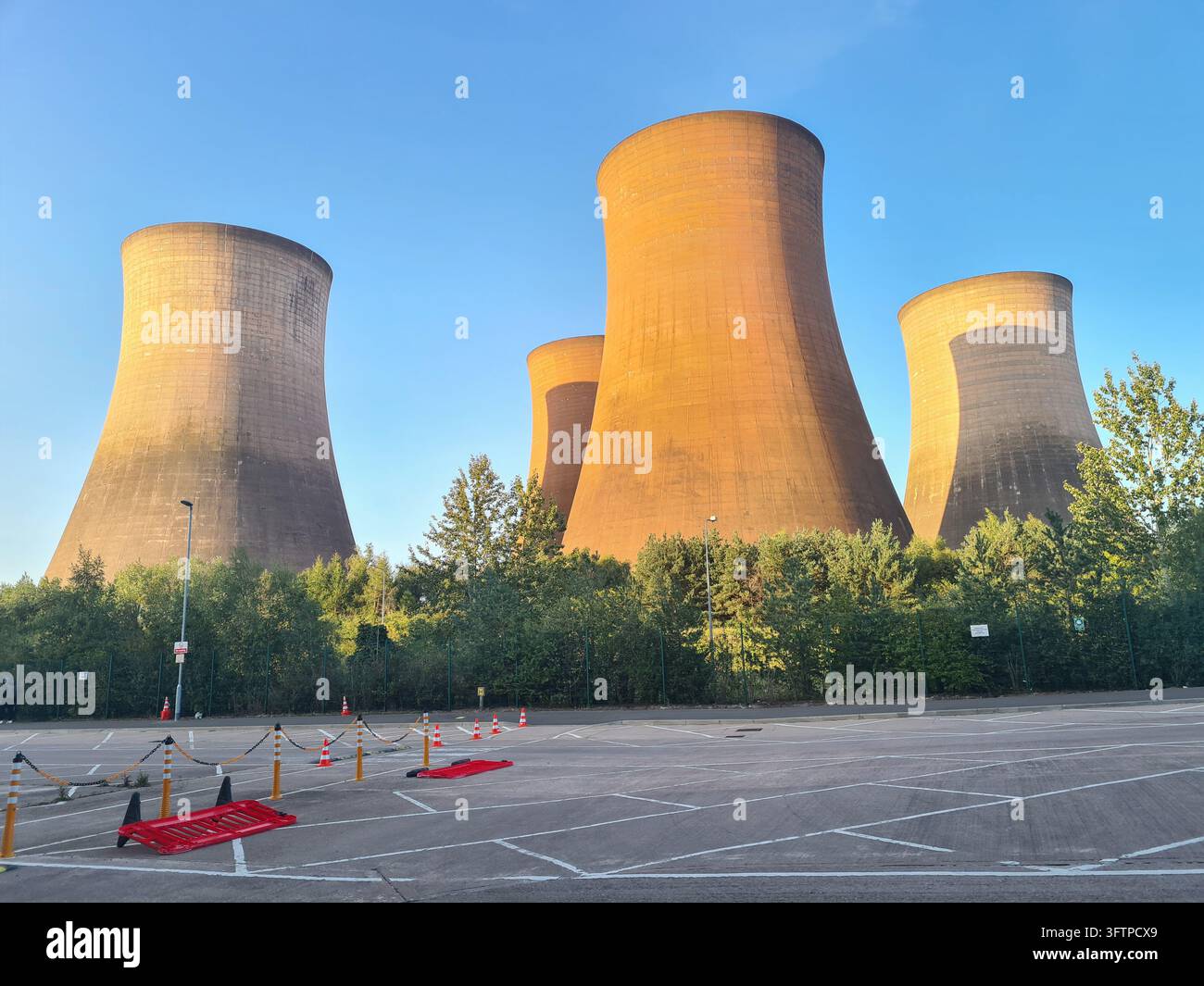 View of Rugeley Power Station with its iconic cooling towers rising ...