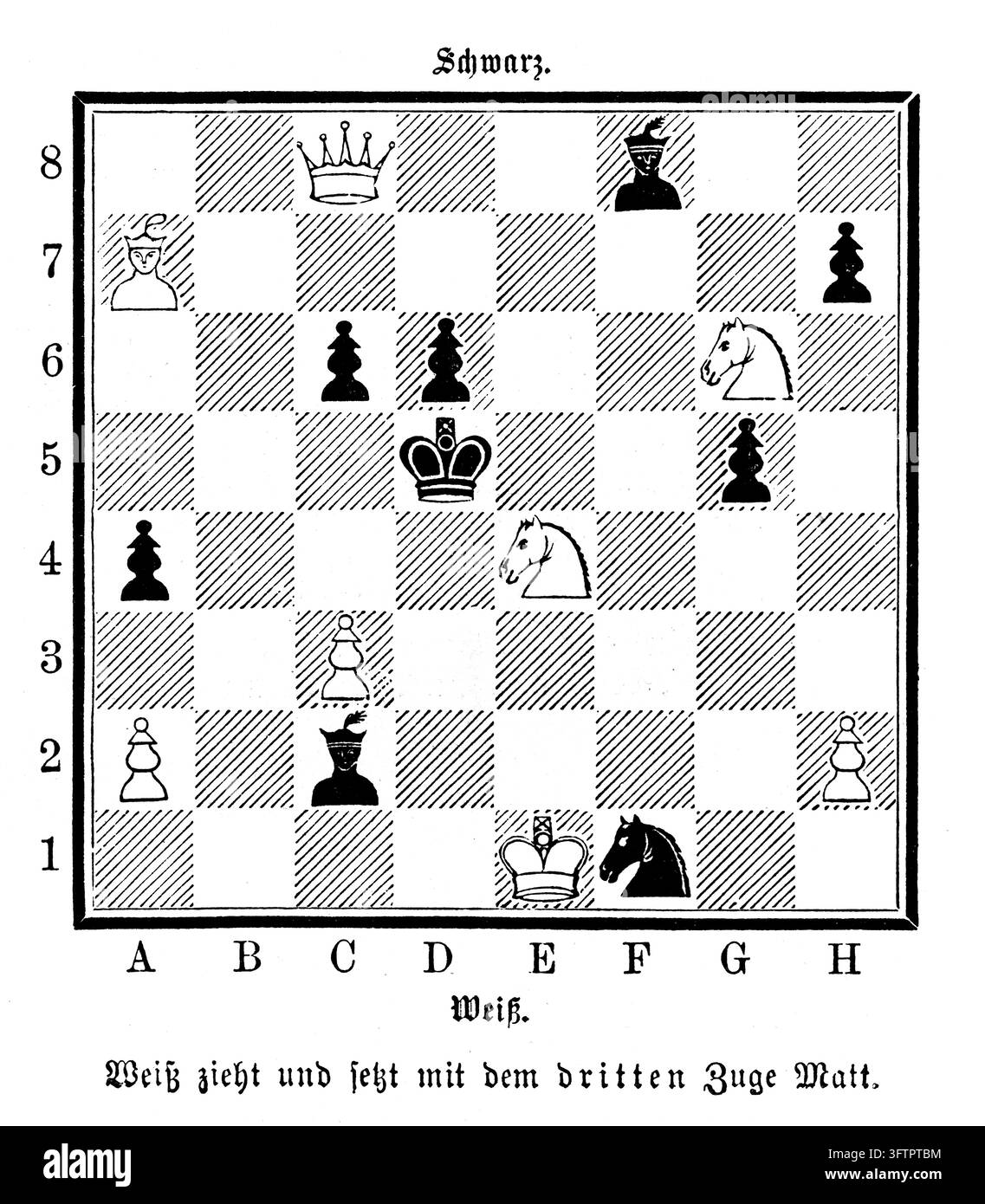 Chess problem diagram pieces hi-res stock photography and images - Alamy