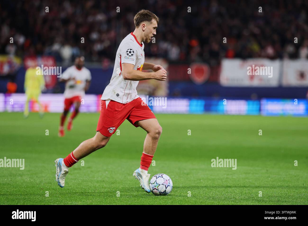 13 October 2026, Saxony, Leipzig: Soccer, Men: Champions League, RB ...