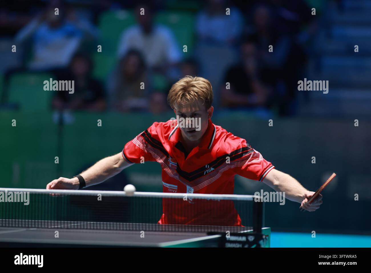 Ljubjana ,Slovenia 10/16/2026: Borgar Haug of Norway in action against ...