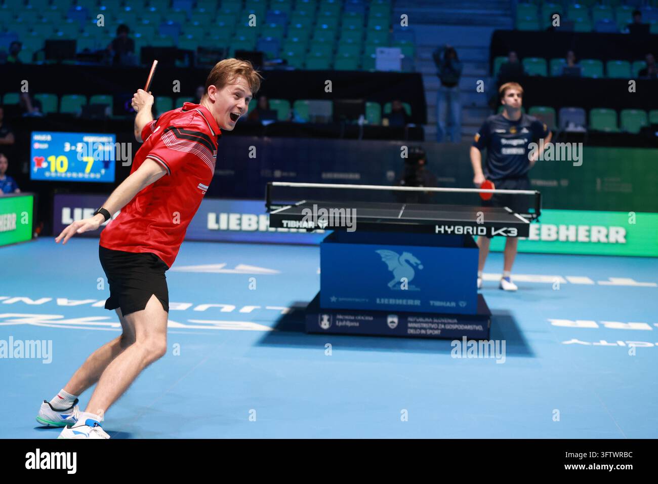 Ljubjana ,Slovenia 10/16/2026: Borgar Haug of Norway in action against ...