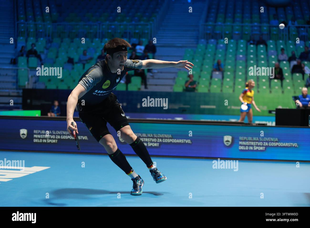 Ljubjana ,Slovenia 10/16/2026: Dang Qiu of Germany in action against ...
