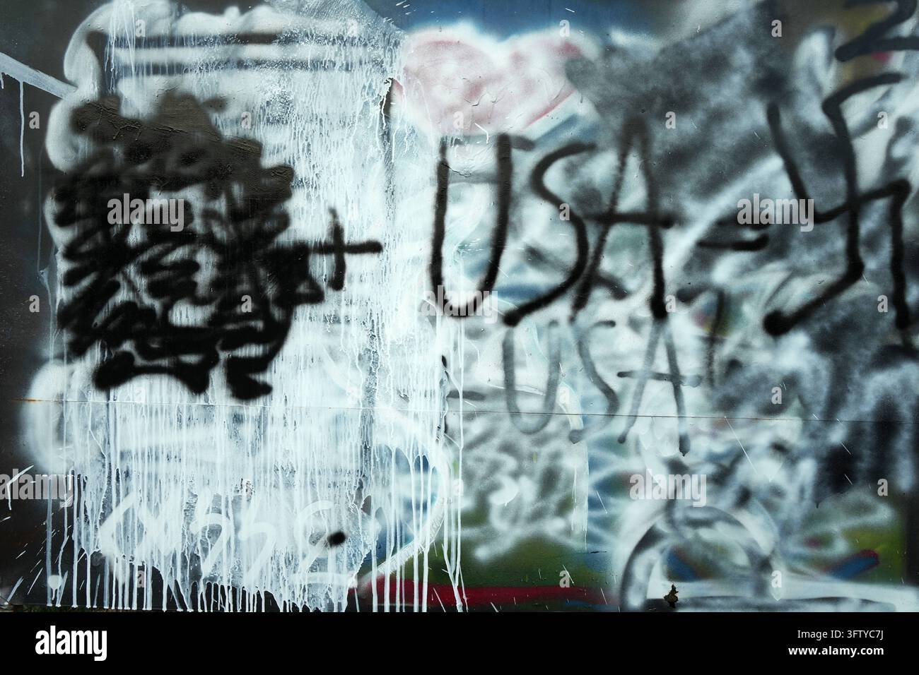 Kreta GR, Kreta,20261014, Demo , Grafitti,gegen Israel,Einmarsch in den ...