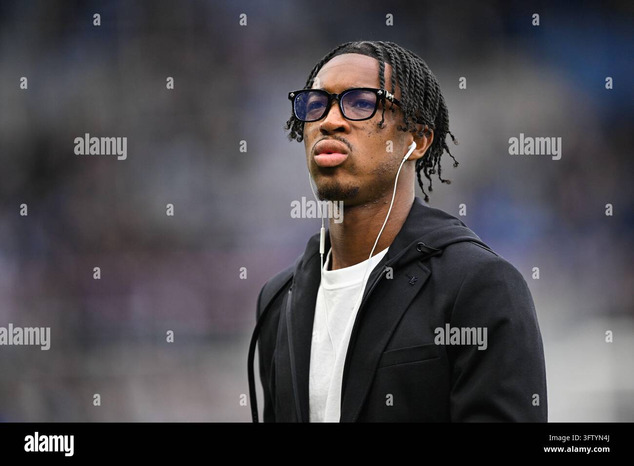 Samuel AMO-AMEYAW of Strasbourg during Ligue 1 McDonald's match between ...