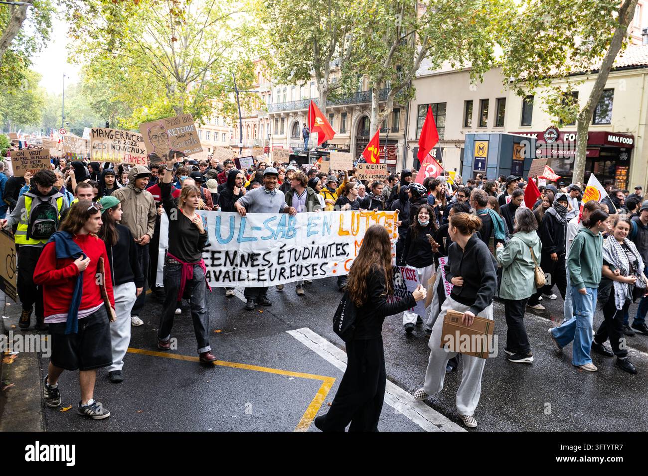 National day of action in France to protest the high cost of living and ...
