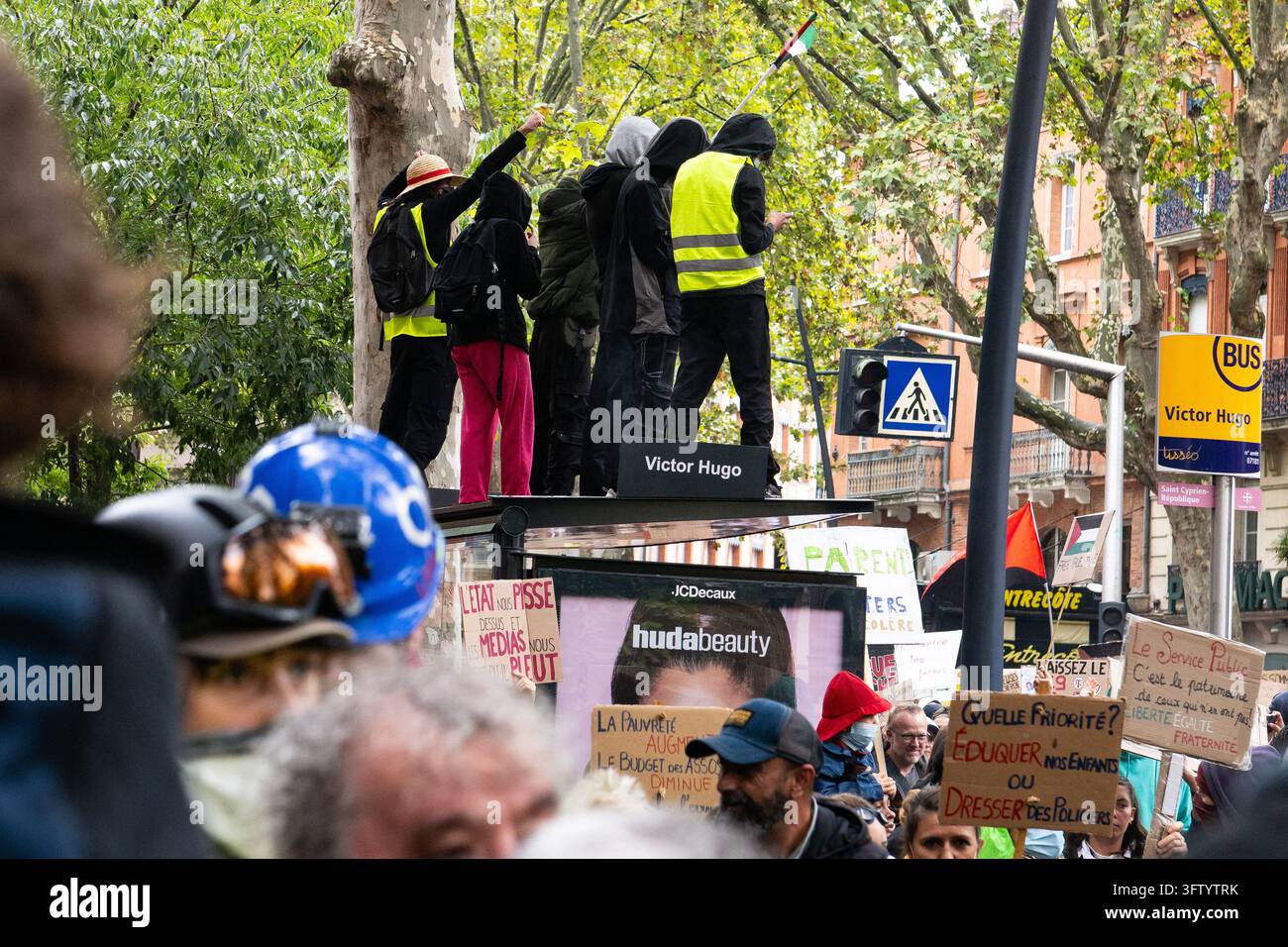 National day of action in France to protest the high cost of living and ...