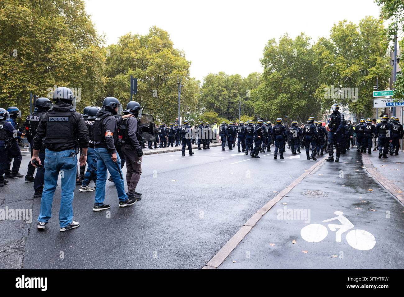 National day of action in France to protest the high cost of living and ...