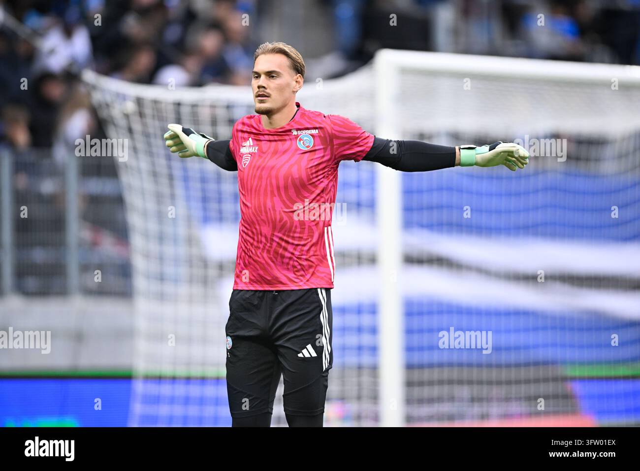 Filip JORGENSEN of Strasbourg during Ligue 1 McDonald's match between ...