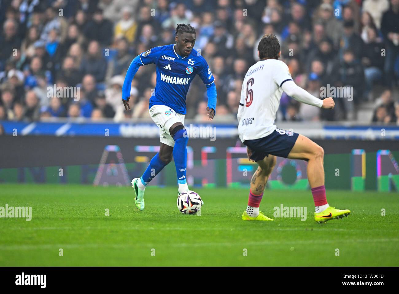 Fabio BALDE of Strasbourg during Ligue 1 McDonald's match between ...