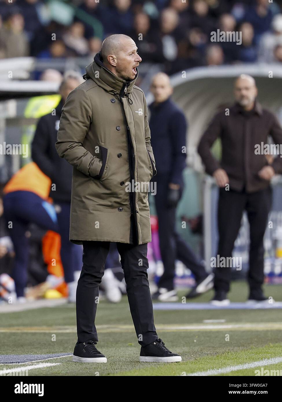 THE HAGUE - ADO Den Haag coach Robin Peter during the Dutch Eredivisie ...