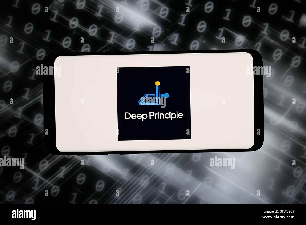 In this photo illustration, the Shenzhen DeepPrinciple Technology Co ...