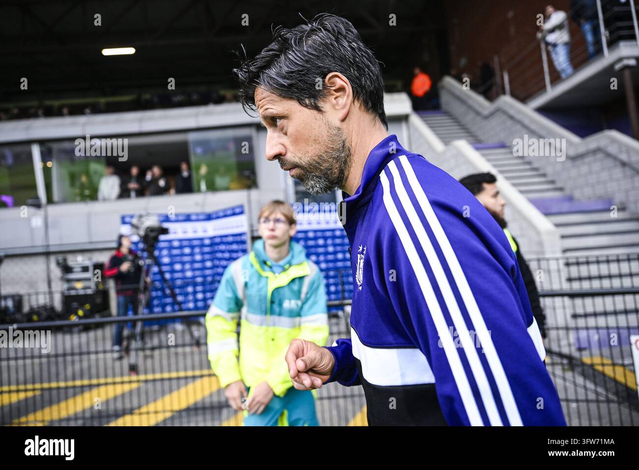 Vitor Bruno, head coach of RSC Anderlecht pictured before a soccer ...