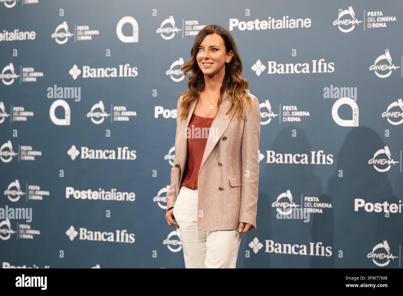 Caterina Guzzanti attends the ''Noi, Un Po' Meglio'' photocall during ...