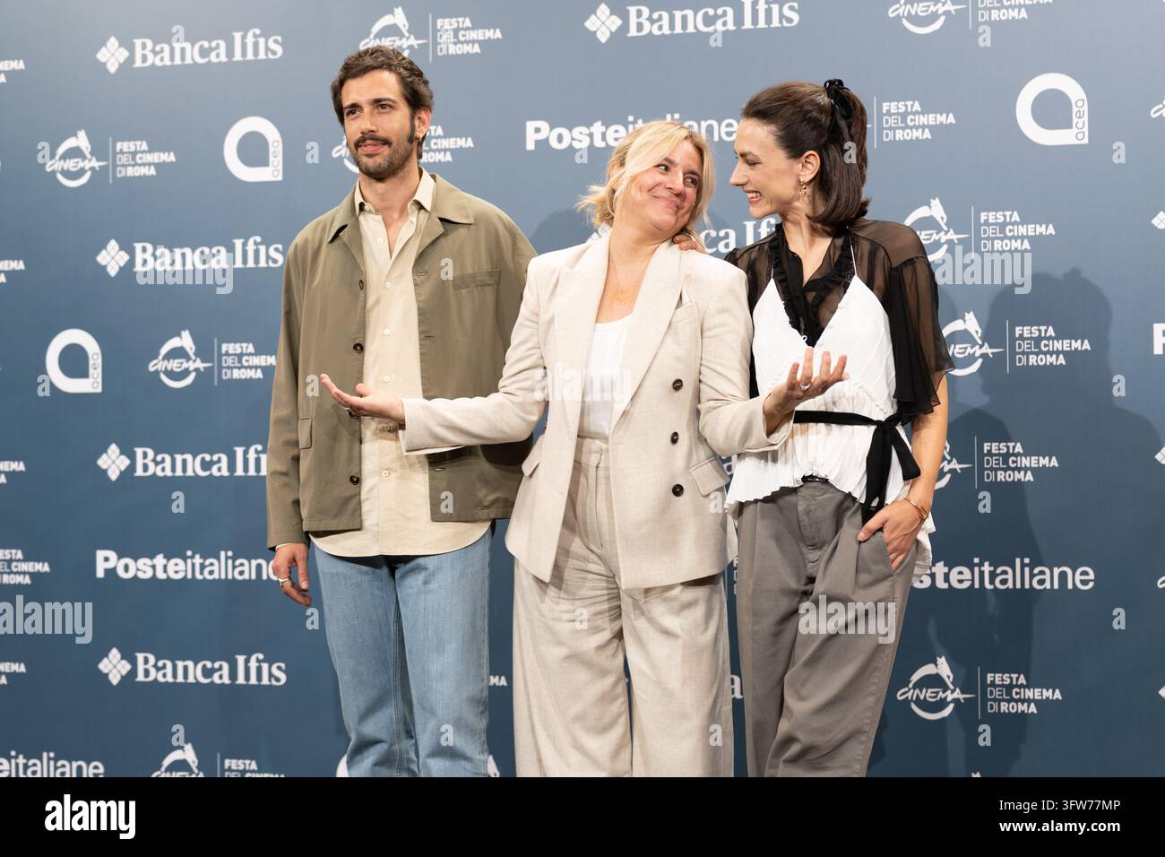 Enrico Borello, Michela Cescon and Romana Maggiora Vergano attend the ...