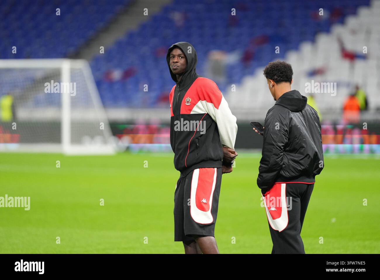 Djibril COULIBALY of Nice during Ligue 1 McDonald's match between Lyon ...