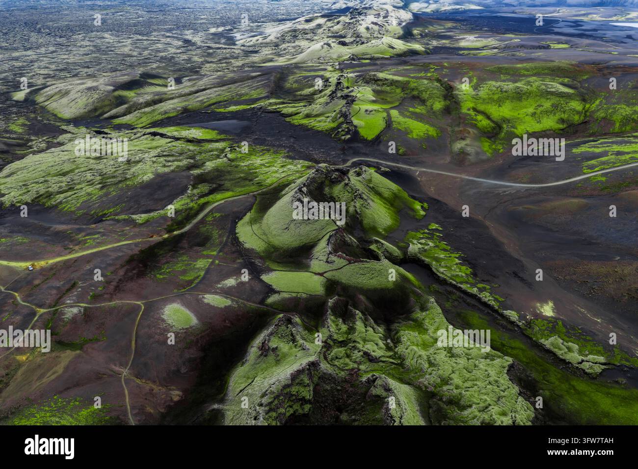Aerial view vast ash covered hi-res stock photography and images - Alamy