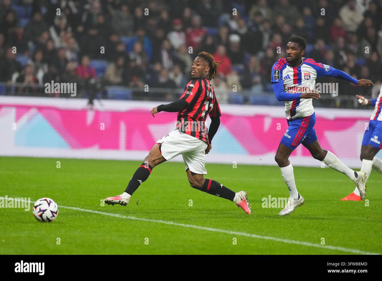Elye WAHI of Nice celebrates scoring his team first goal during Ligue 1 ...