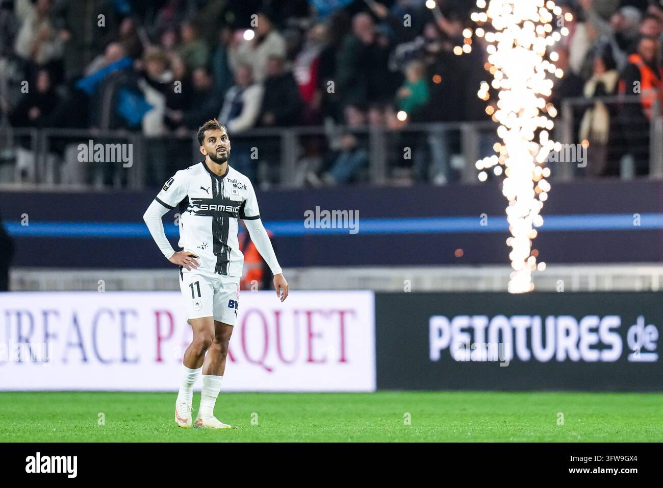 Mousa AL TAMARI of Rennes looks dejected during Ligue 1 McDonald's ...