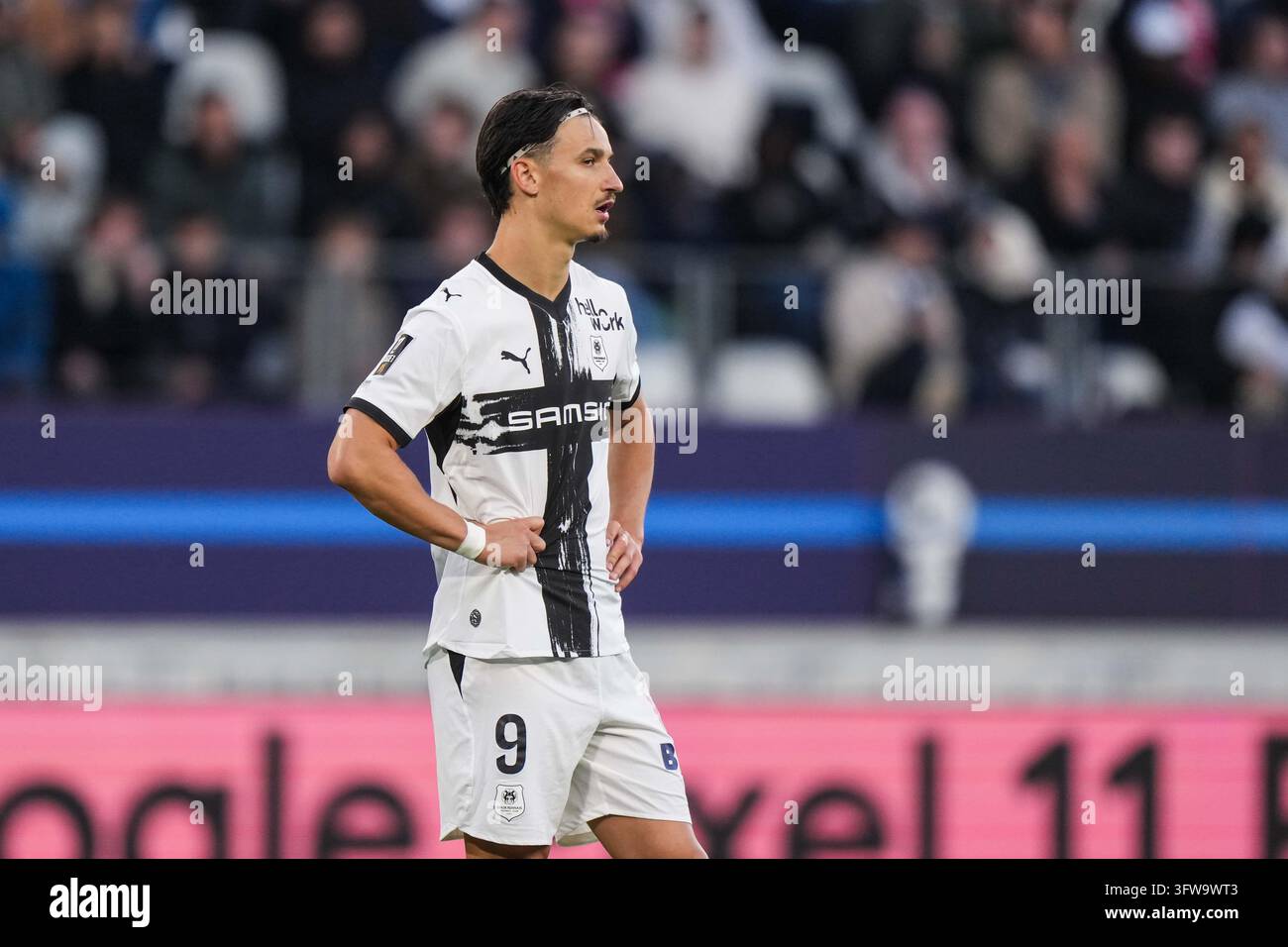 Esteban LEPAUL of Rennes looks dejected during Ligue 1 McDonald's match ...