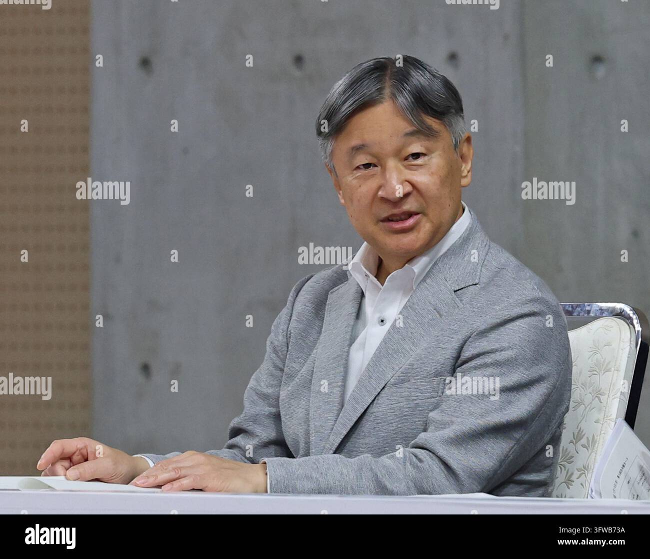 Japanese Emperor Naruhito attends the Asian Para Games para table ...