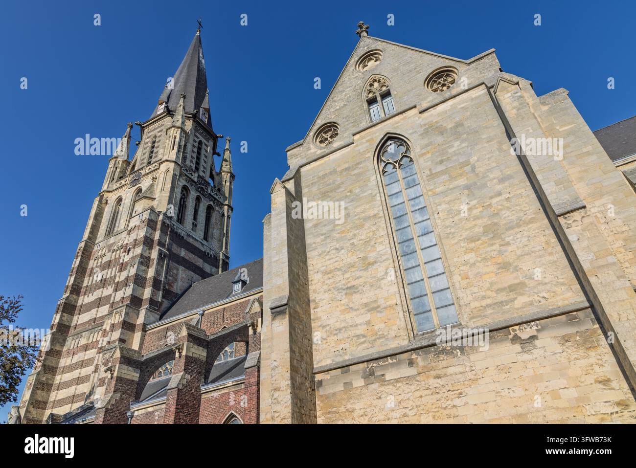 Sittard, Netherlands: Low angle view of the historic Grote of Saint ...