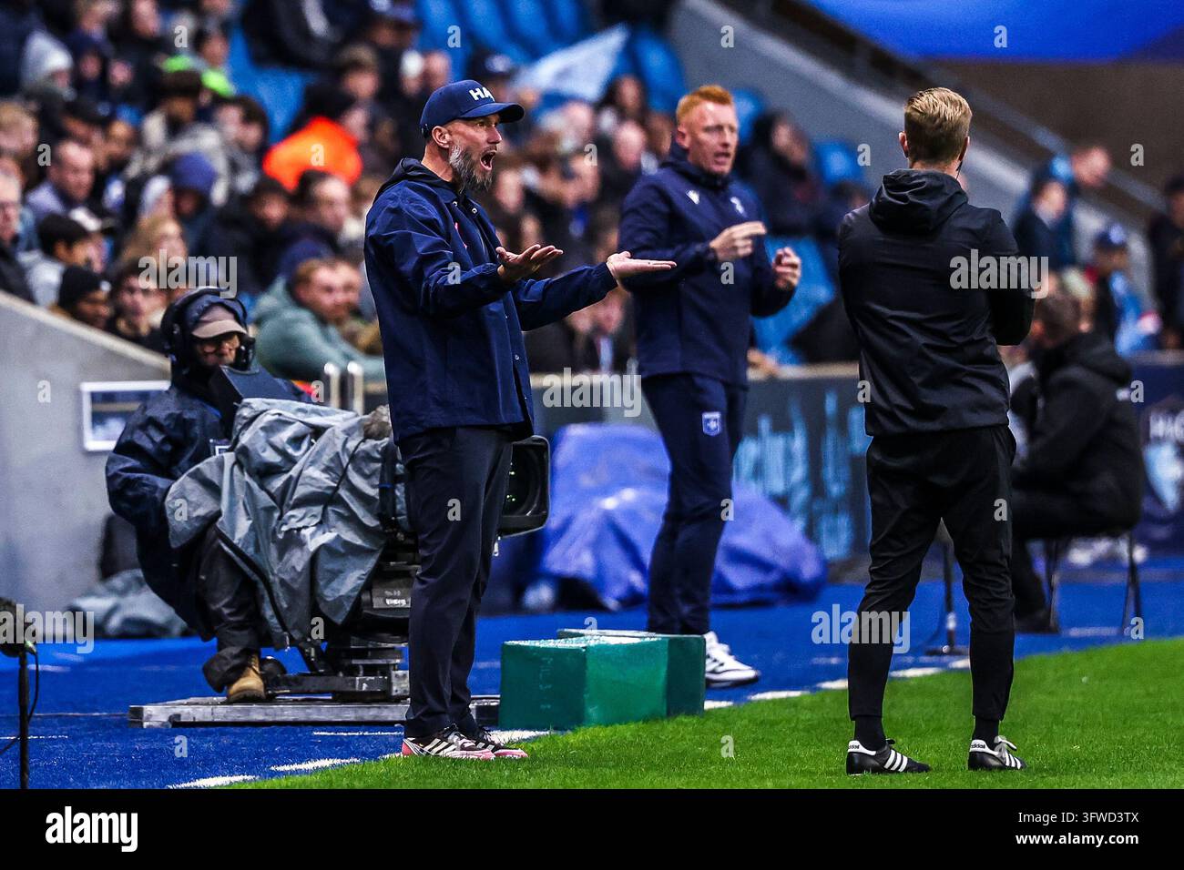Didier DIGARD head coach of Le Havre AC during Ligue 1 McDonald's match ...