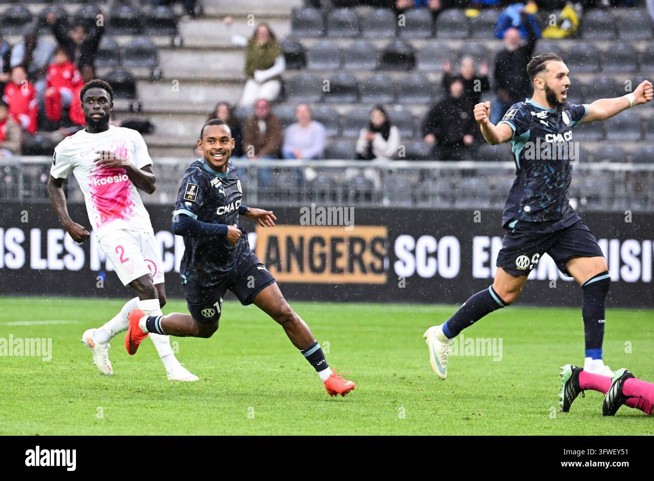 Igor PAIXAO of Olympique de Marseille scores his team firth goal during ...