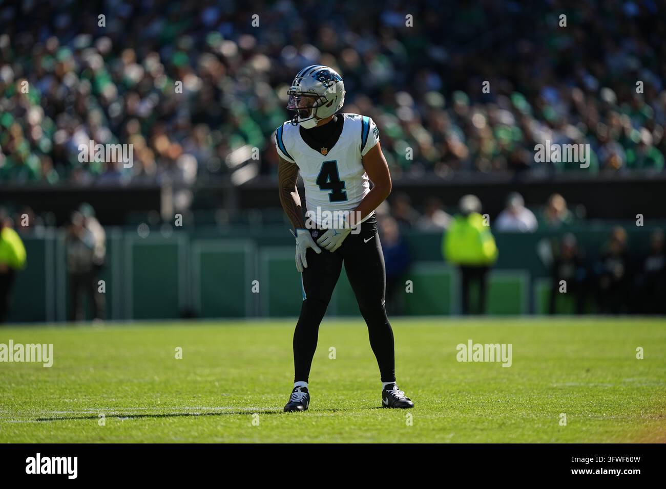 Carolina Panthers' Tetairoa McMillan in action during an NFL football ...