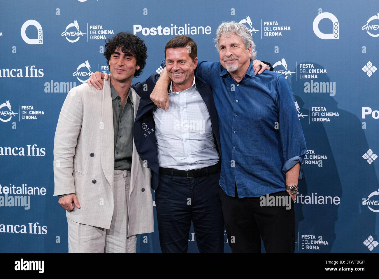 Anthony Ippolito (L), Christian Baha (C) and Peter Farrelly (R) attend ...
