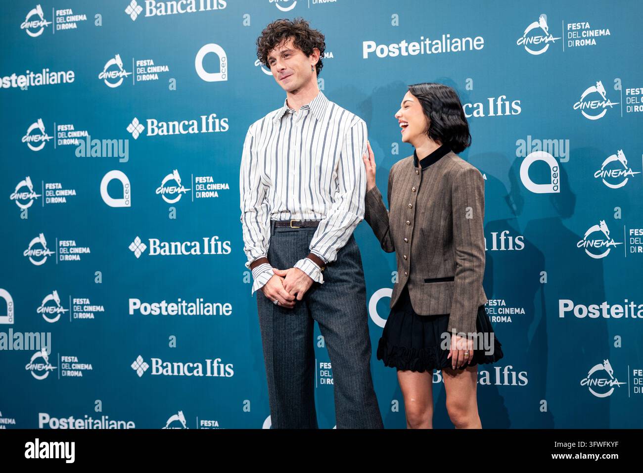 Daniele Rienzo and Maria Esposito attend the ''Melania Rea'' photocall ...