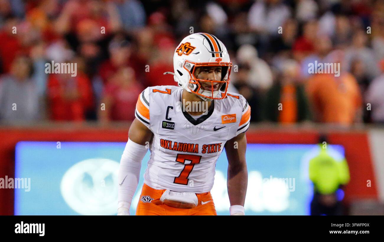 Oklahoma State safety Quinton Hammonds during an NCAA college football ...