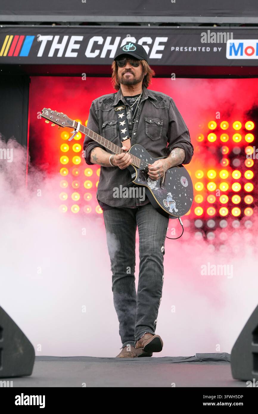 Billy Rae Cyrus Billy Ray Cyrus performs before a NASCAR Cup Series auto race Sunday ...