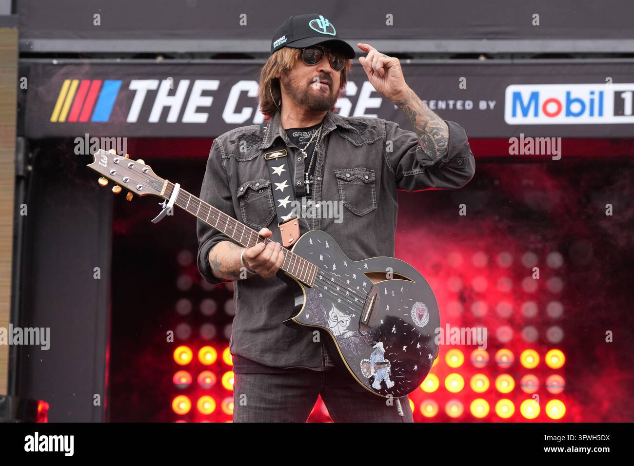 Billy R Cyrus Billy Ray Cyrus performs before a NASCAR Cup Series auto race Sunday ...