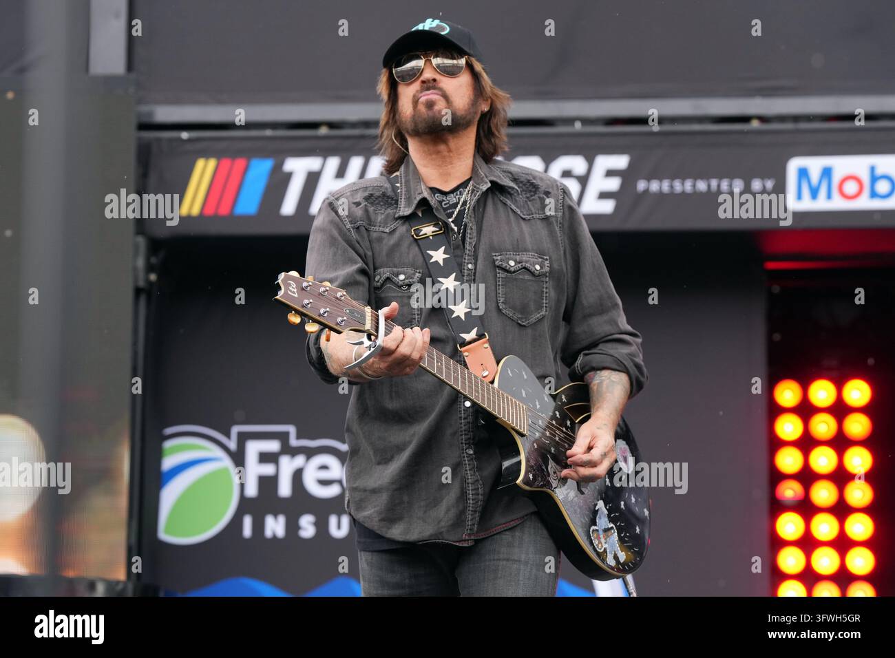 Billy R Cyrus Billy Ray Cyrus performs before a NASCAR Cup Series auto race Sunday ...