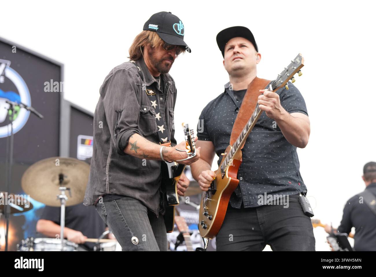 Billy R Cyrus Billy Ray Cyrus performs before a NASCAR Cup Series auto race Sunday ...